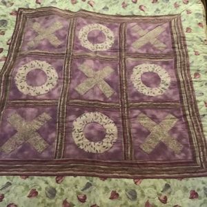 Tic Tac Toe Quilted Wallhanging or Small Baby Quilt